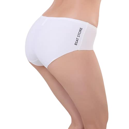 Women's Ice Silk Blend Invisible Lines No Show Hipster Panty (Free Size 28 Till 34)