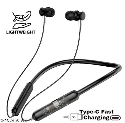 Wireless Bluetooth Neckband (Black)